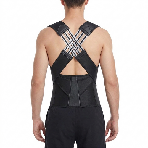 Back Brace Posture Corrector full figure white background