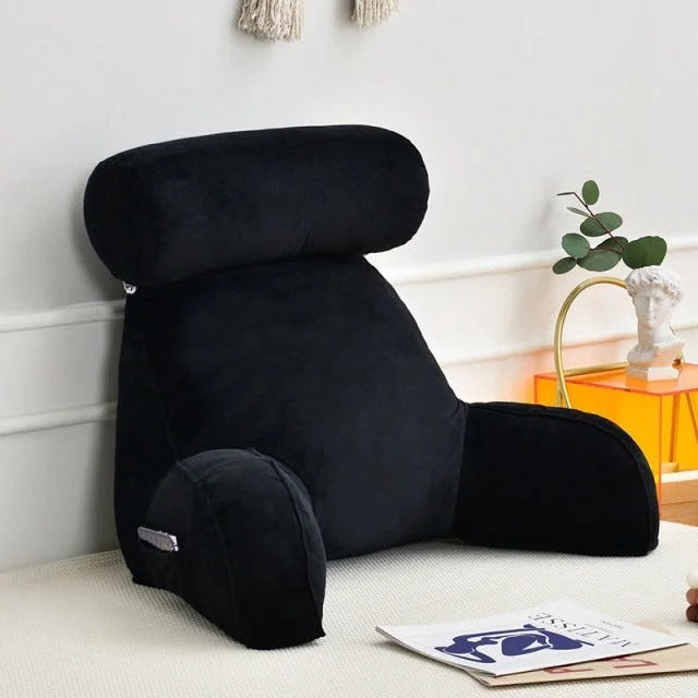 Adjustable Backrest Pillow with Arms