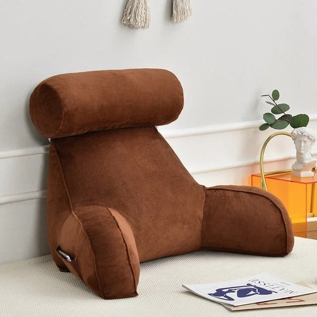 Adjustable Backrest Pillow with Arms