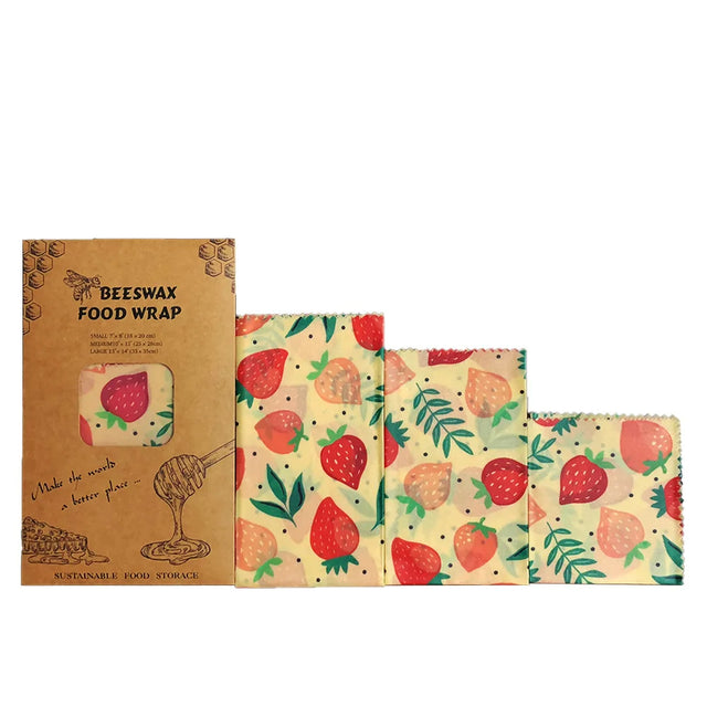 Organic Beeswax Food Wraps – Sustainable, Reusable, and Eco-Friendly Food Storage (9-Pack)